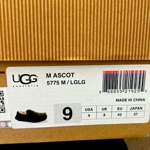 Men’s Lodge Green size 9 Ascot Suede Slippers New in Box